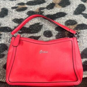 Guess Vibrant Red Shoulder Bag Y2K